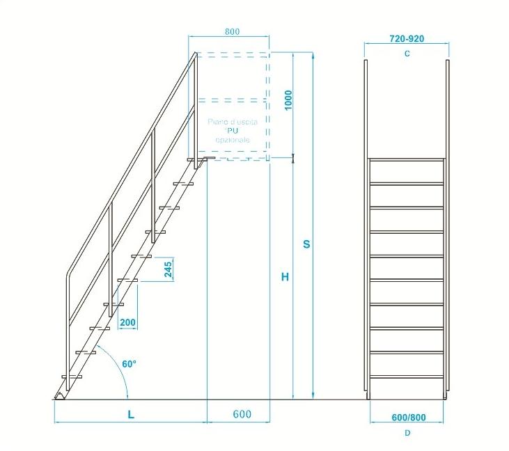 Frigerio Carpenterie Фиксированная лестница sun-id-1360256 - Вид №2