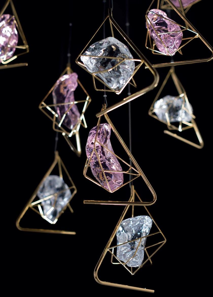 Euroluce Lampadari Подвесной светильник из хрусталя и металла Cryrock sun-id-1501865 - Вид №5