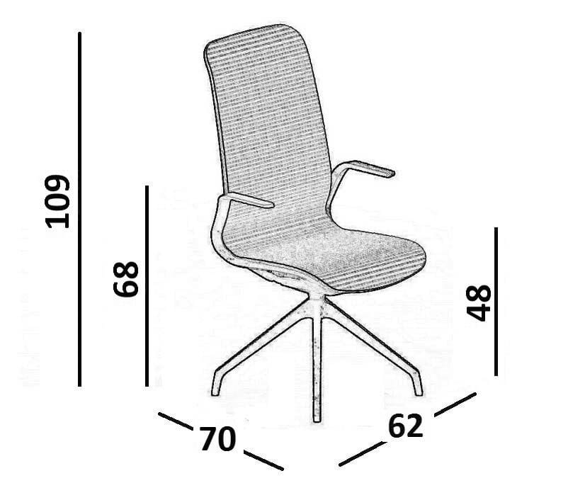 Нейлон®поворотный операционный стул Luxy SmartLight ARCH-00073175 - Вид №6