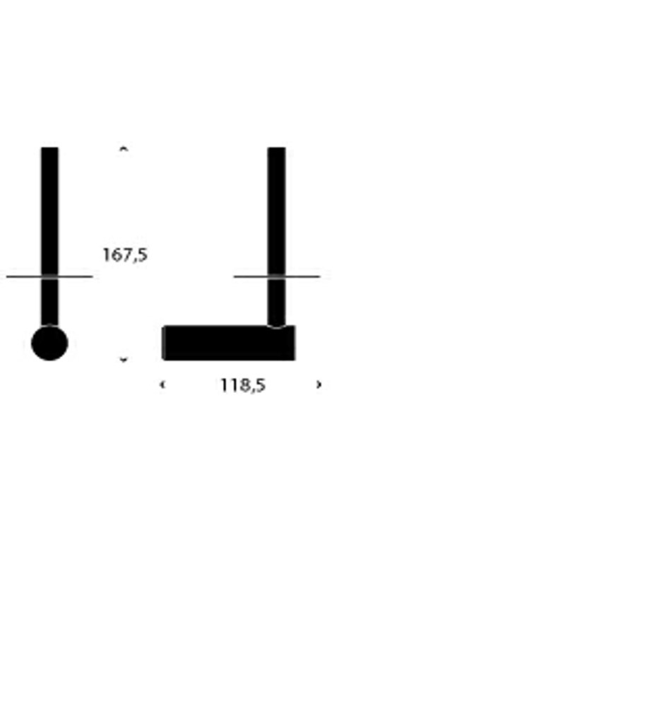 FROST Держатель туалетной бумаги 2 » черный Нержавеющая сталь Черный N1912-B  - Вид №1