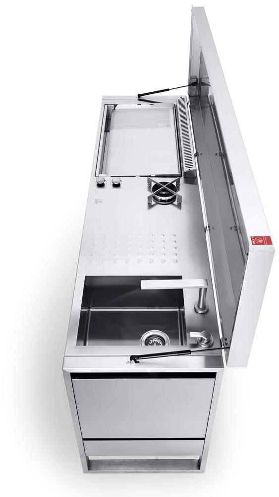 PLA.NET Outdoor Cooking Газовая летняя кухня из нержавеющей стали Oasi sun-id-1507258 - Вид №4