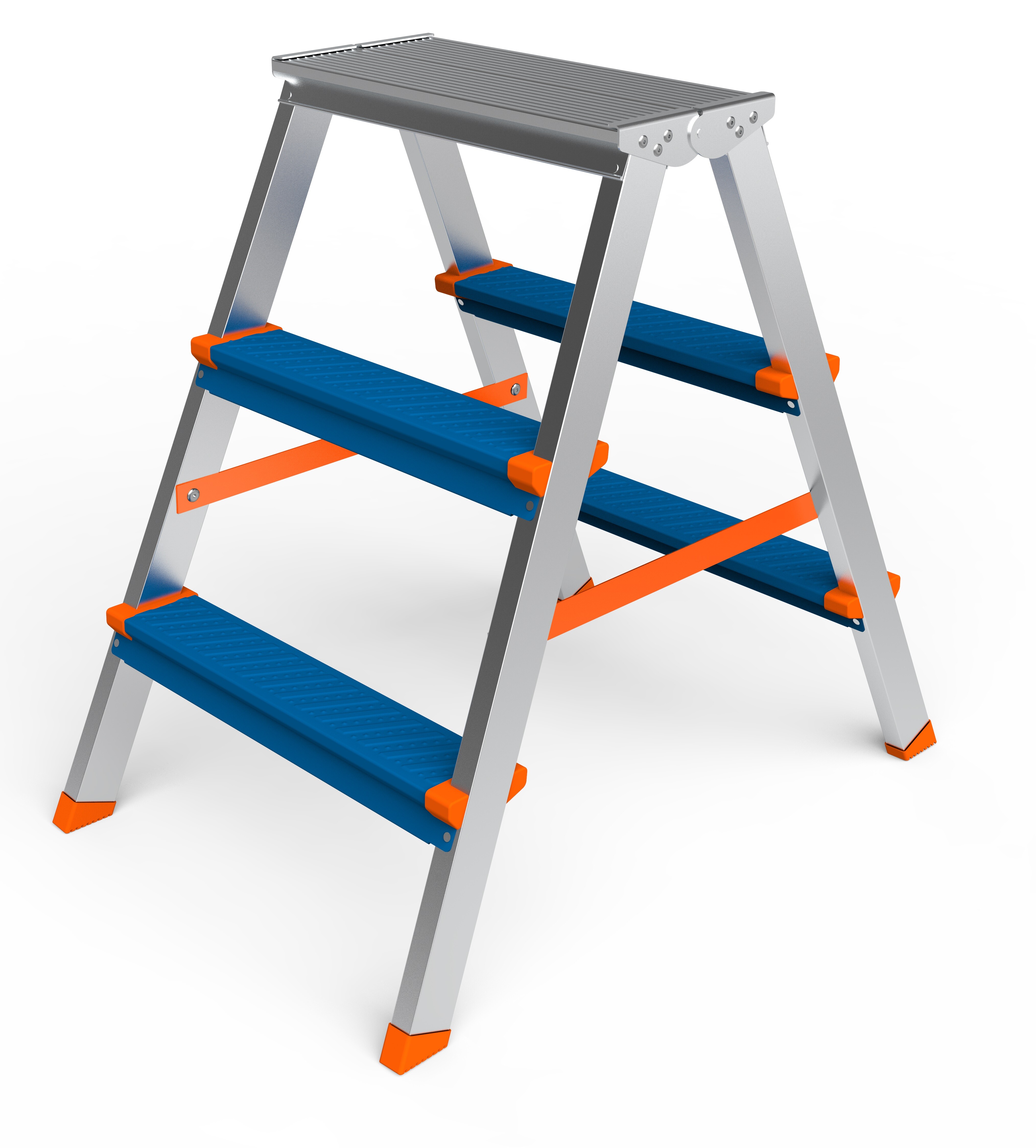 Стремянка двухсекционная SARAYLI COLOR 3+3 9292133 STDN-0147758