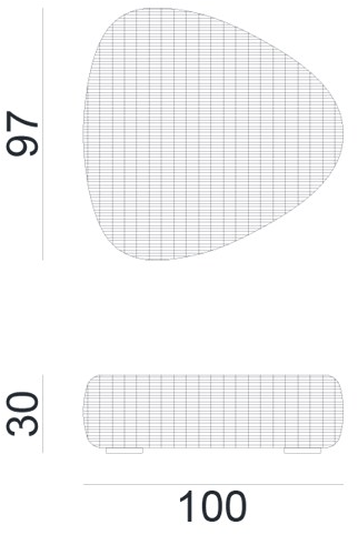 Gervasoni Садовый столик из ротанга Inout sun-id-1482821 - Вид №4