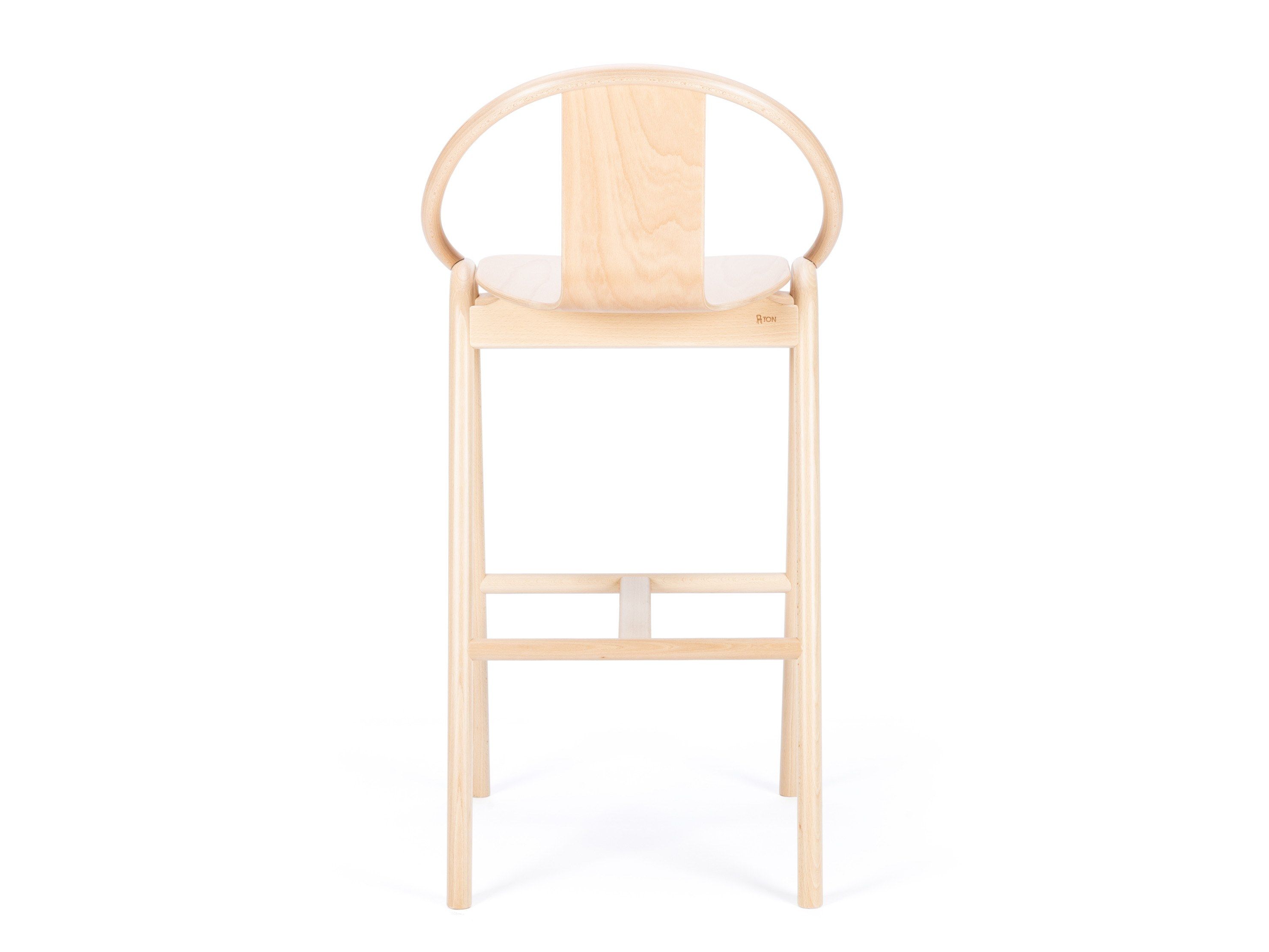 Высокий деревянный стул со спинкой TON AGAIN ARCH-00060401 - Вид №4