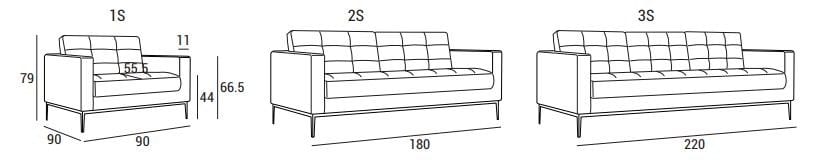 Ткань capitonné диван с огнестойкой обивкой Domingo Salotti ARCH-00125330 - Вид №4