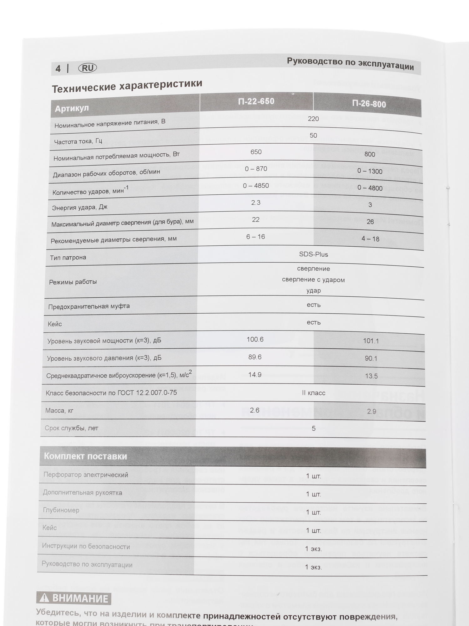 Перфоратор Зубр П-22-650 1070096 STDN-0101381 - Вид №7