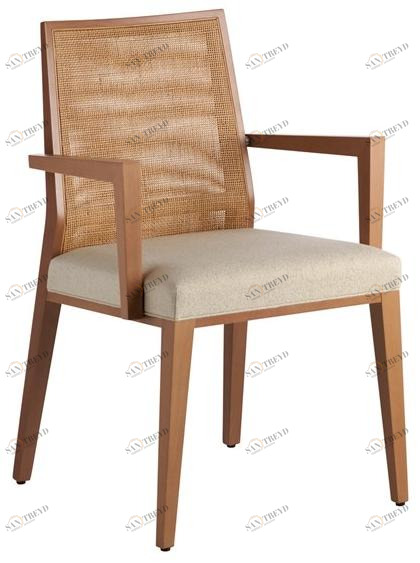 Potocco Стул из бука с подлокотниками Queen 765/pcc