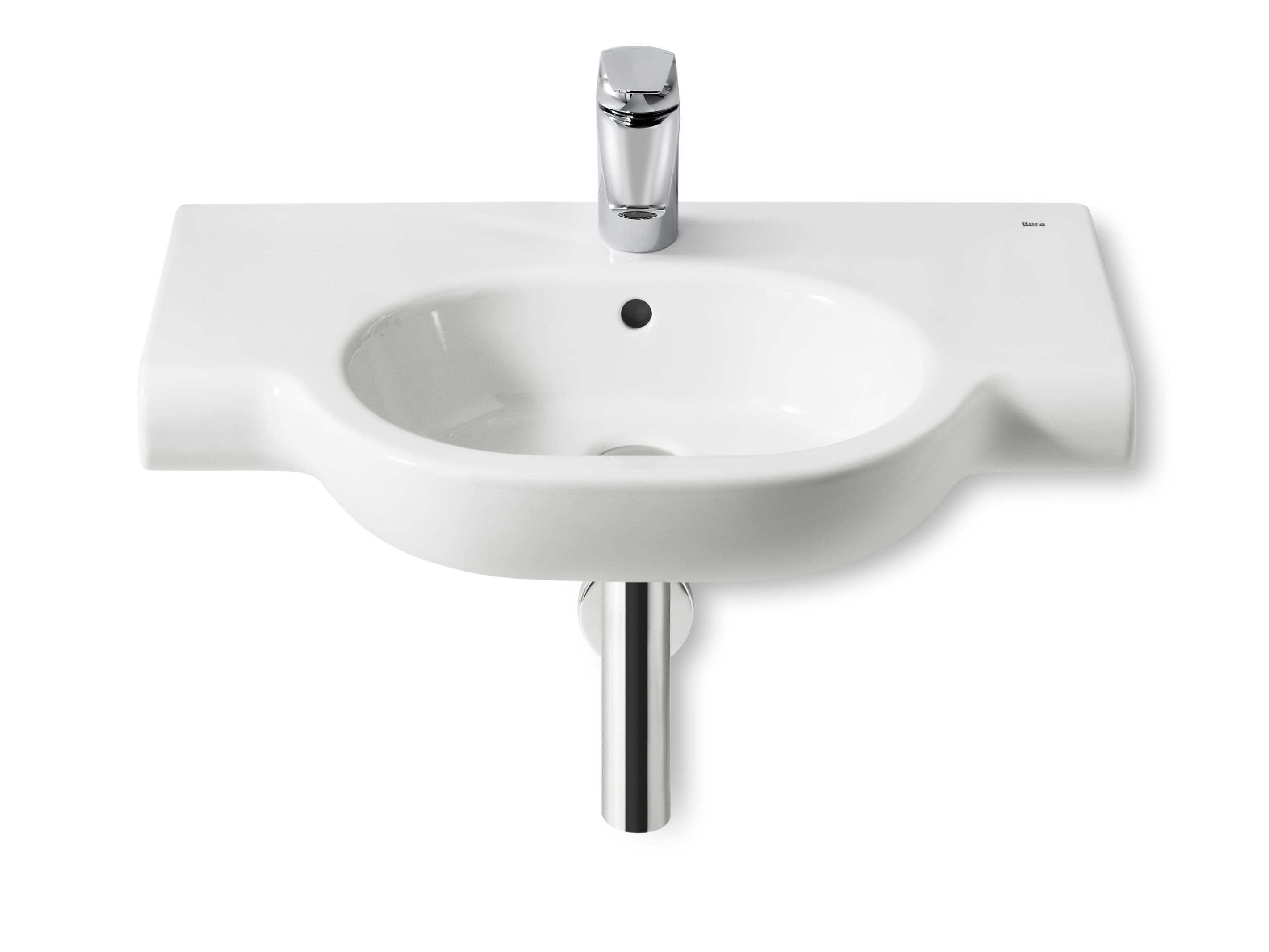 Фарфоровая одиночная овальная раковина с переливом Roca Meridian ARCH-00133501 - Вид №1