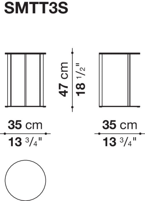 Круглый журнальный столик из зеркального стекла Maxalto Elios ARCH-00096813 - Вид №10