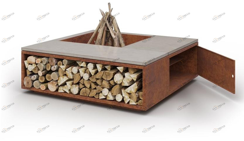 Laubo Отдельностоящий уличный дровяной камин Scale sun-id-1478648