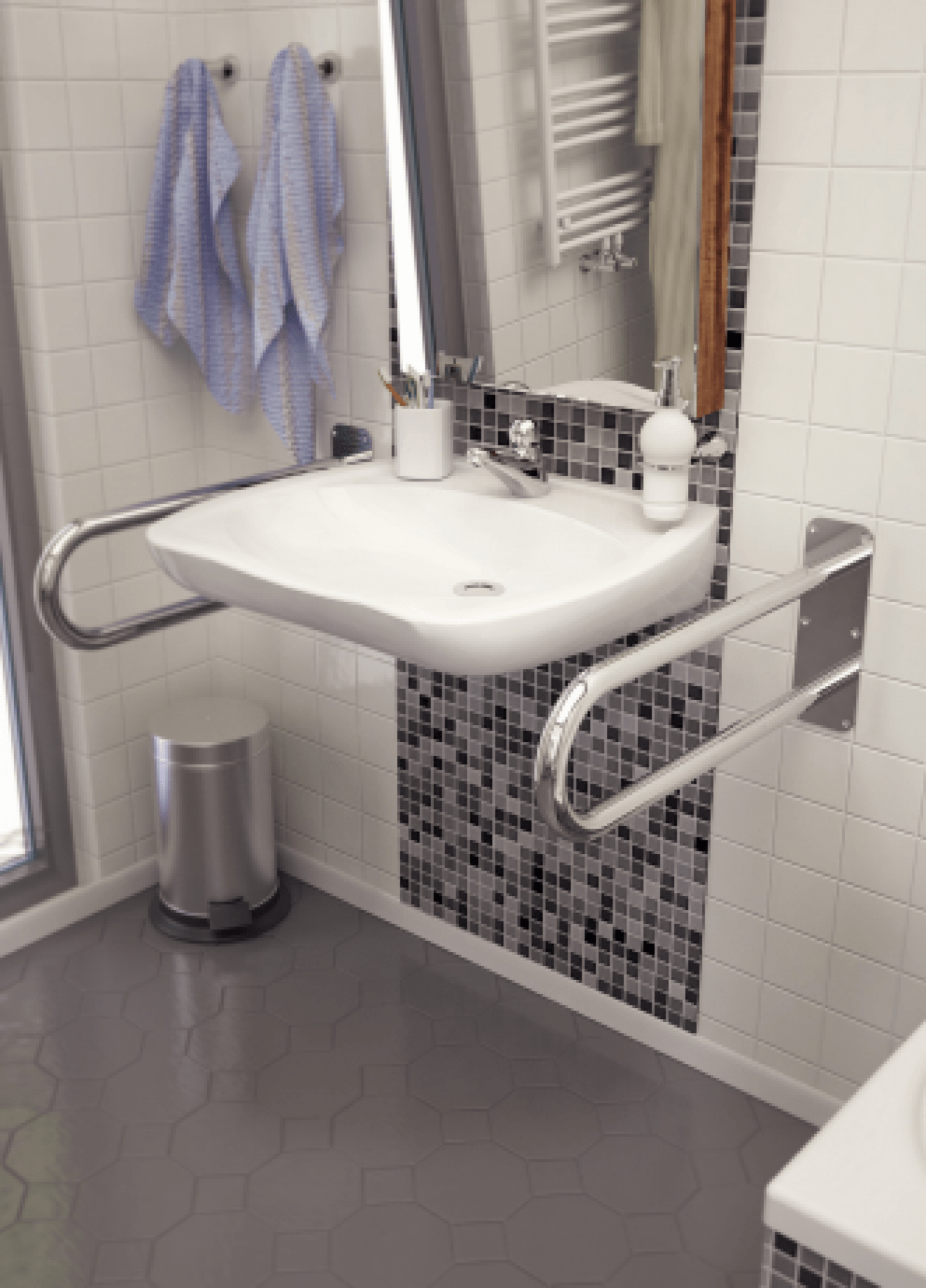 Сантехнические аксессуары WBUSX006 Hастенная ручка Terma 38x20  - Вид №8