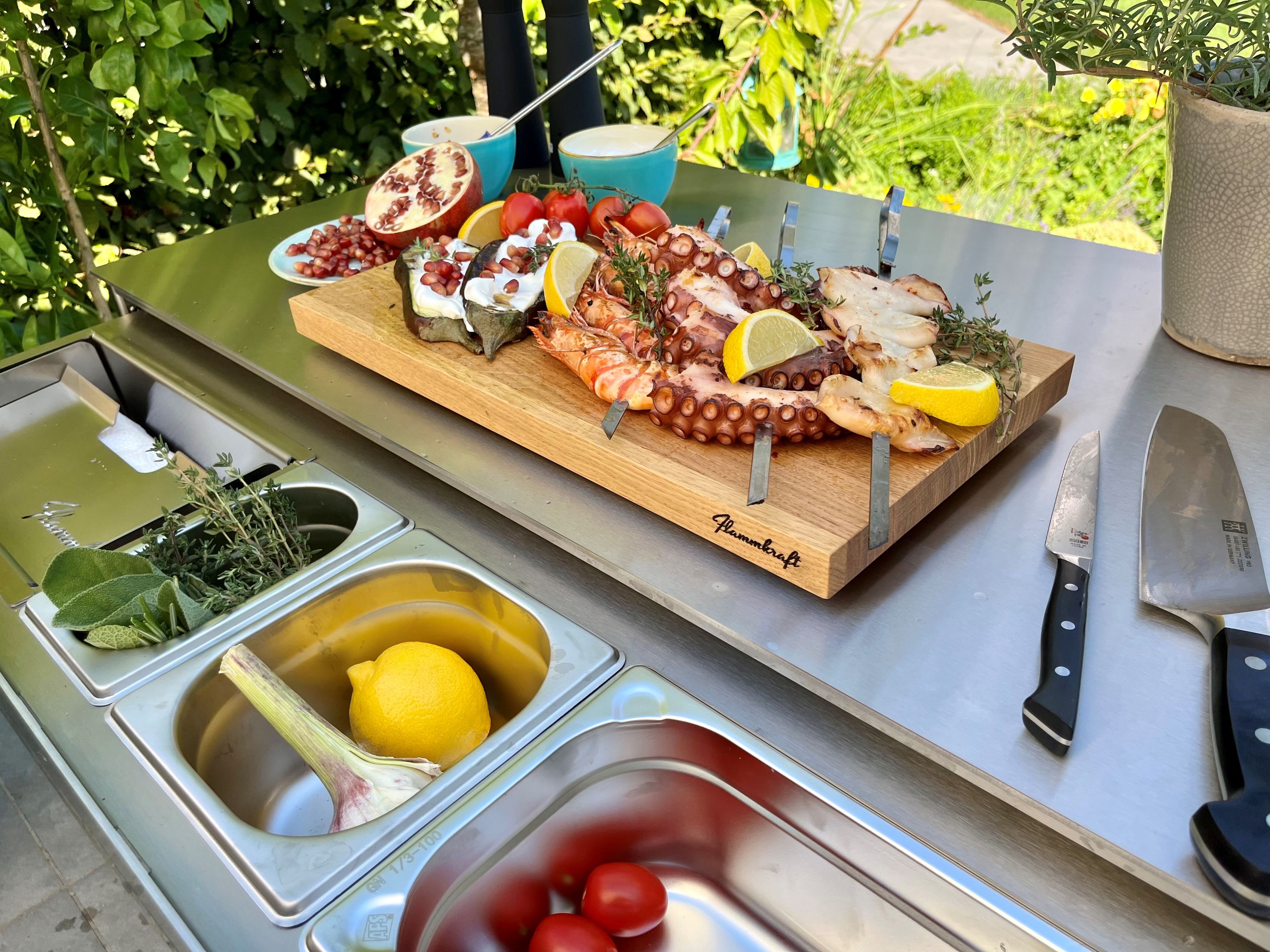 Наружная кухня из нержавеющей стали Flammkraft BLOCK M ARCH-00122312 - Вид №5