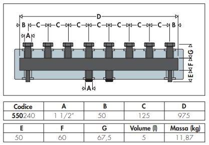 CALEFFI Коллектор для систем отопления 550 sun-id-1363012 - Вид №1