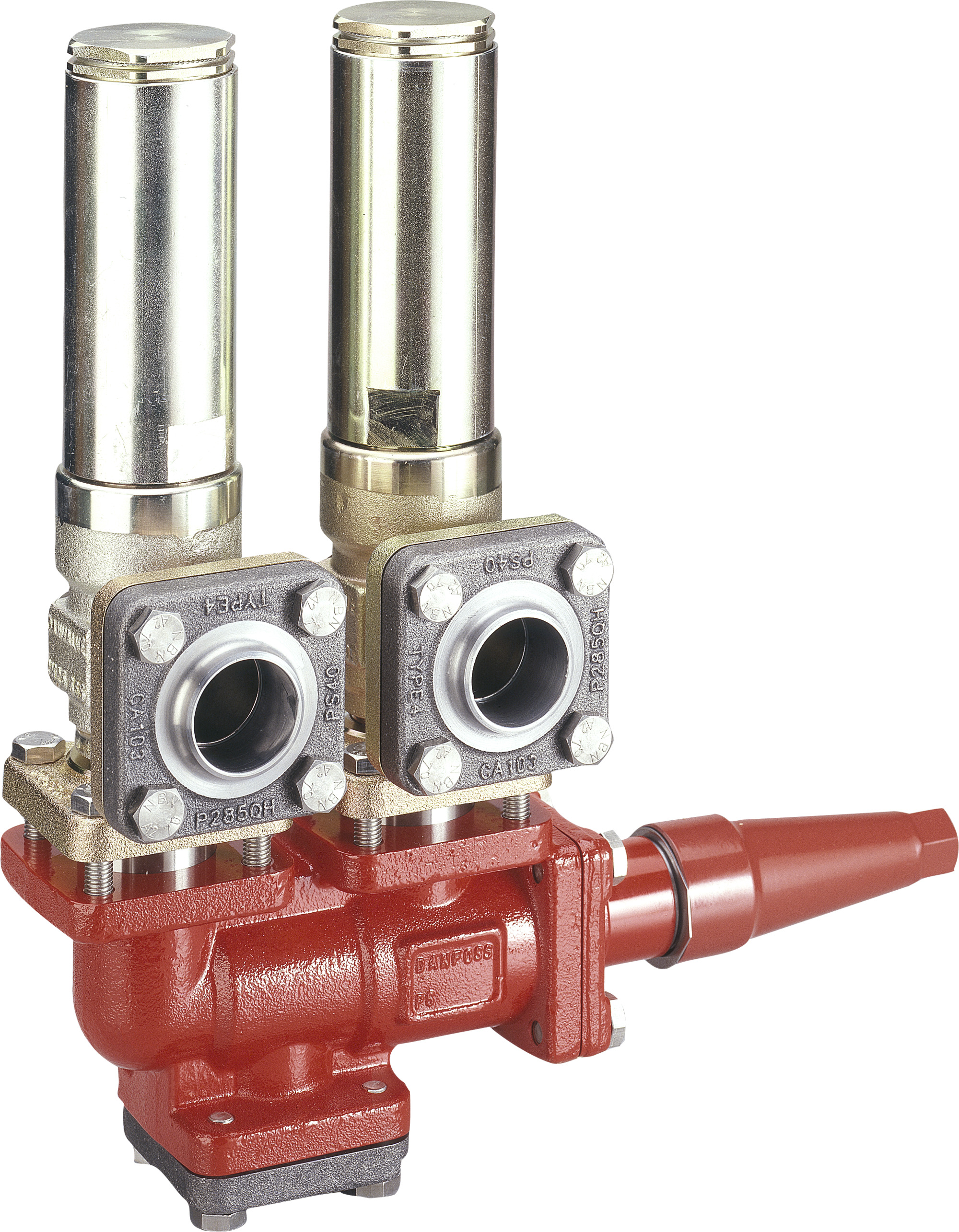 Danfoss DSV — многоходовые запорные клапаны для предохранительных клапанов DSV 2 Клапан запорный двойной 148F3006  - Вид №9