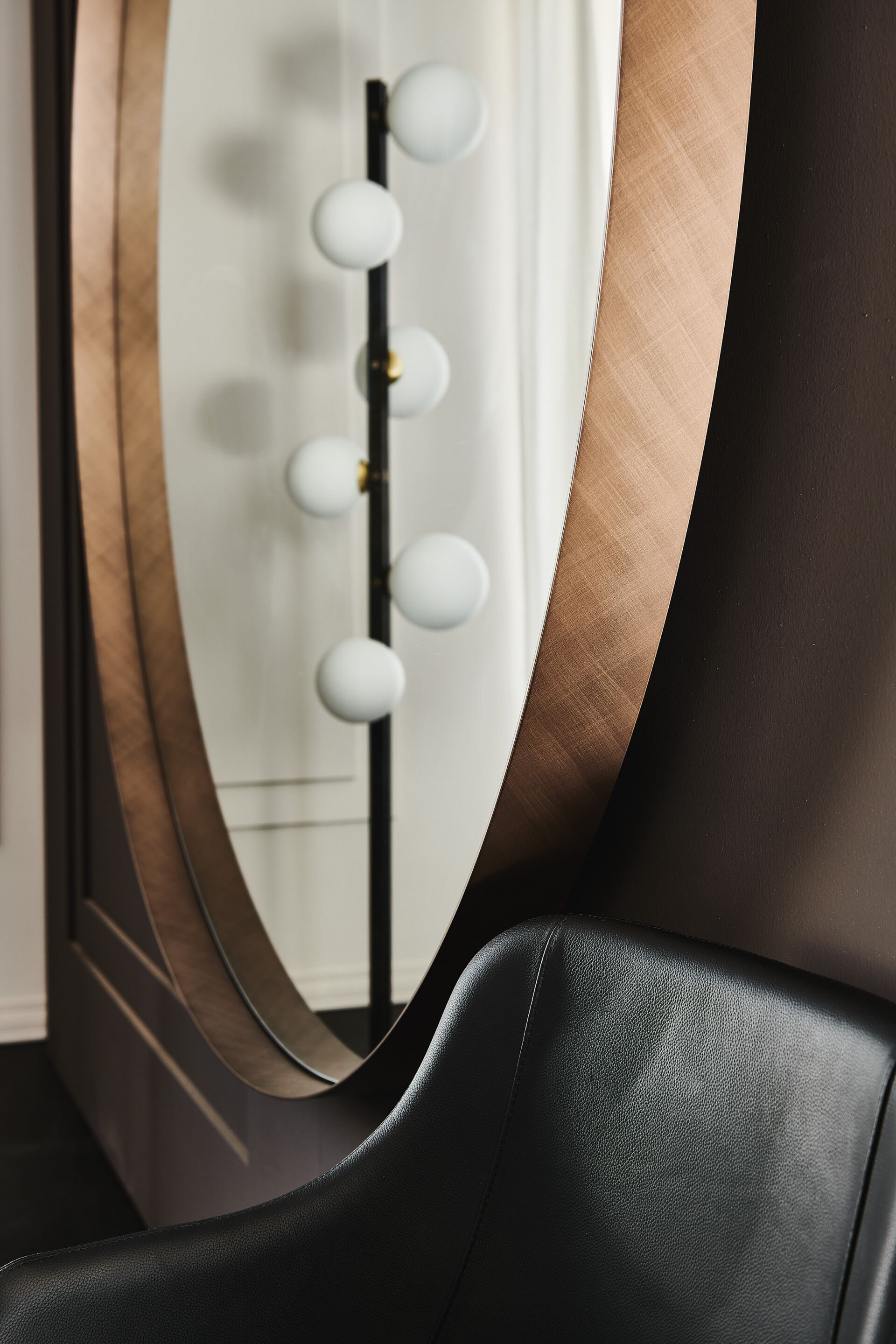 Настенное зеркало с круглой рамой Cattelan italia WISH MAGNUM ARCH-00016865 - Вид №2