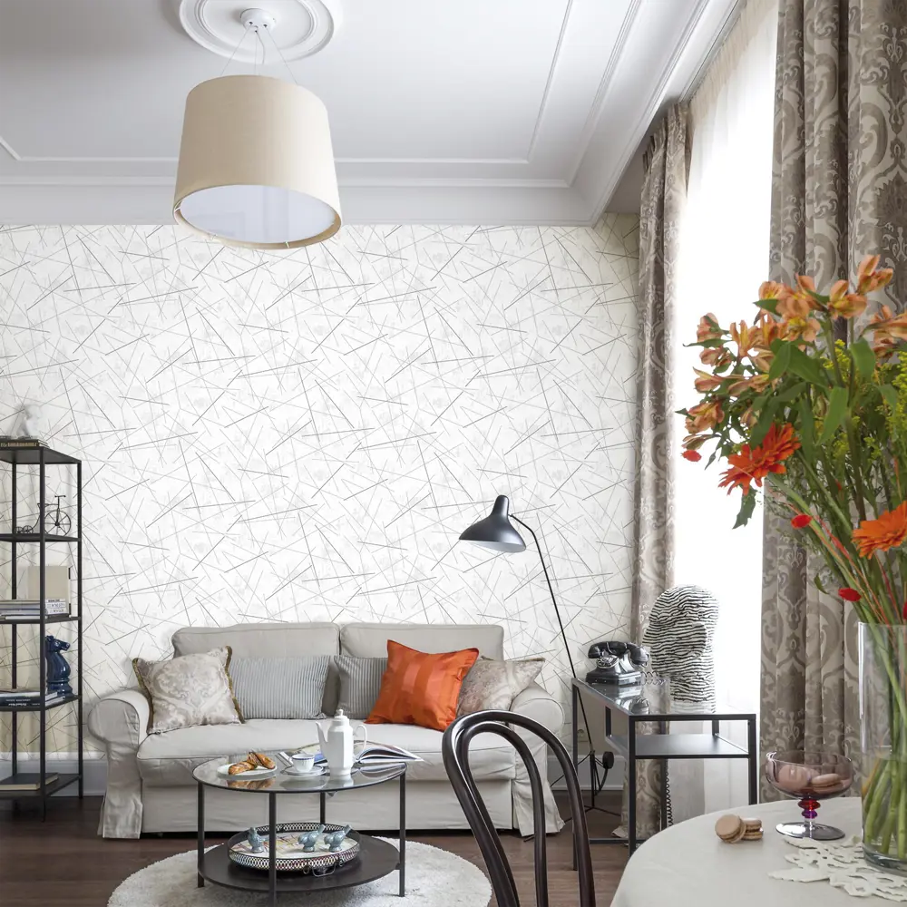 Обои флизелиновые Erismann Alexandria белые 1.06 м 3709-4 STLM-2143579 - Вид №2