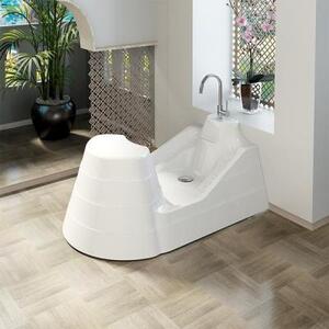 Акриловая ванна "ВУДУ", рама-подставка, слив, торцевая панель