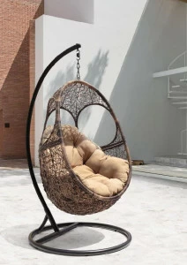 Кресло подвесное черное Solar ЭКО ДИЗАЙН FLYINGRATTAN 129643 Черный