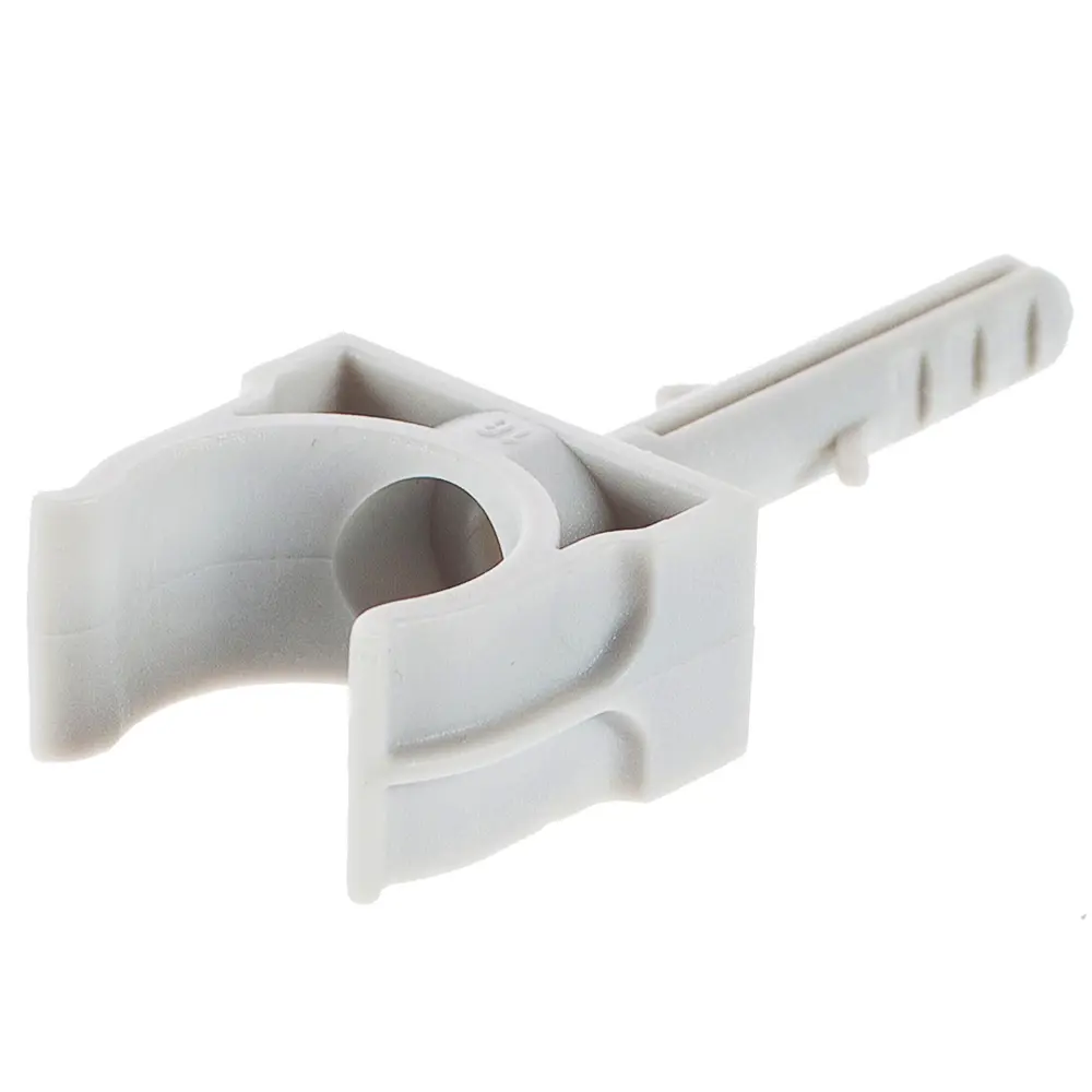 Держатель для труб Экопласт с дюбелем 16 мм, 10 шт - надежное крепление коммуникаций 10057027 STLM-1103130