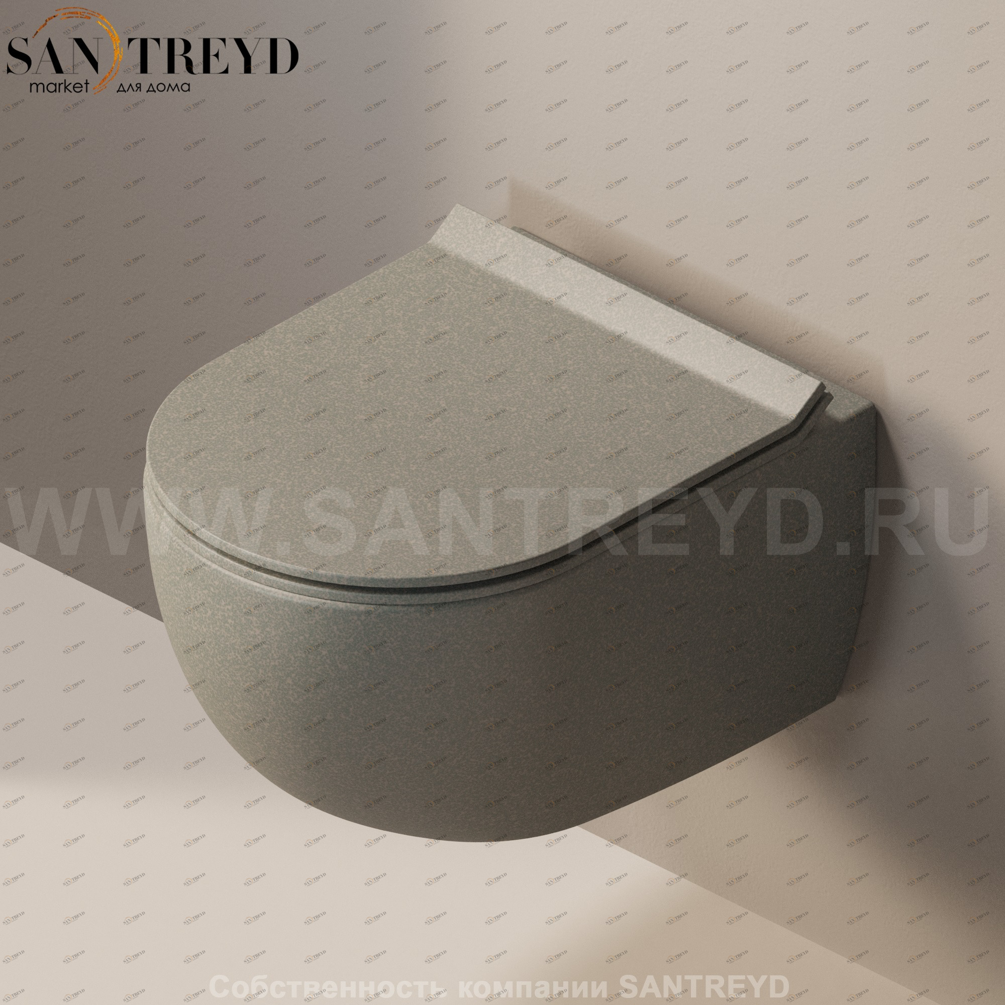 AP119G7037 Подвесной унитаз настенный Серый Ceramica Flaminia App Италия