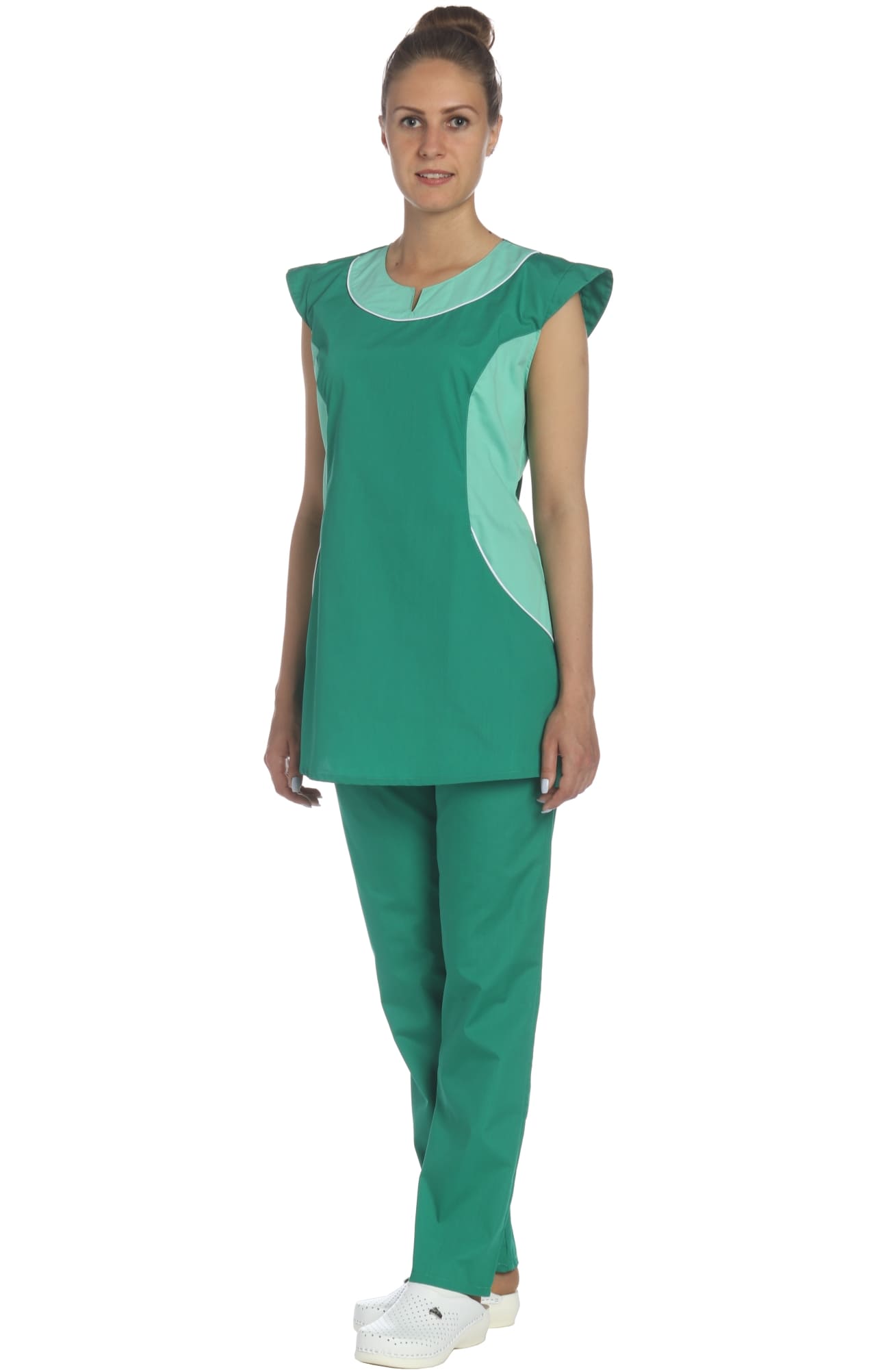 69292 Костюм "Лига" цвет зеленый с салатовым  Медицинская одежда  размер 58 Спецодежда  - Вид №7