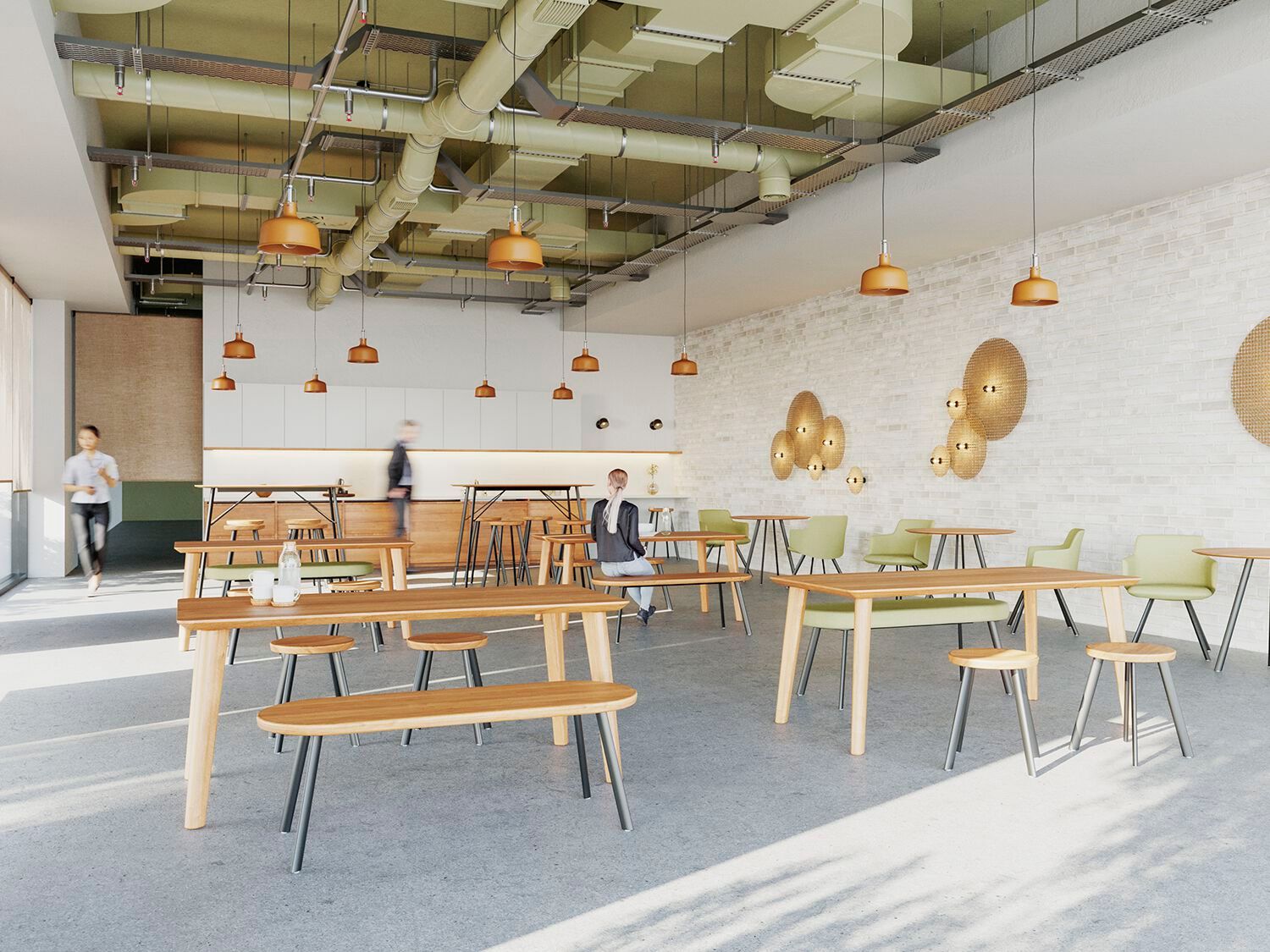 Скамья из ткани без спинки LD Seating Spot ARCH-00047128 - Вид №2