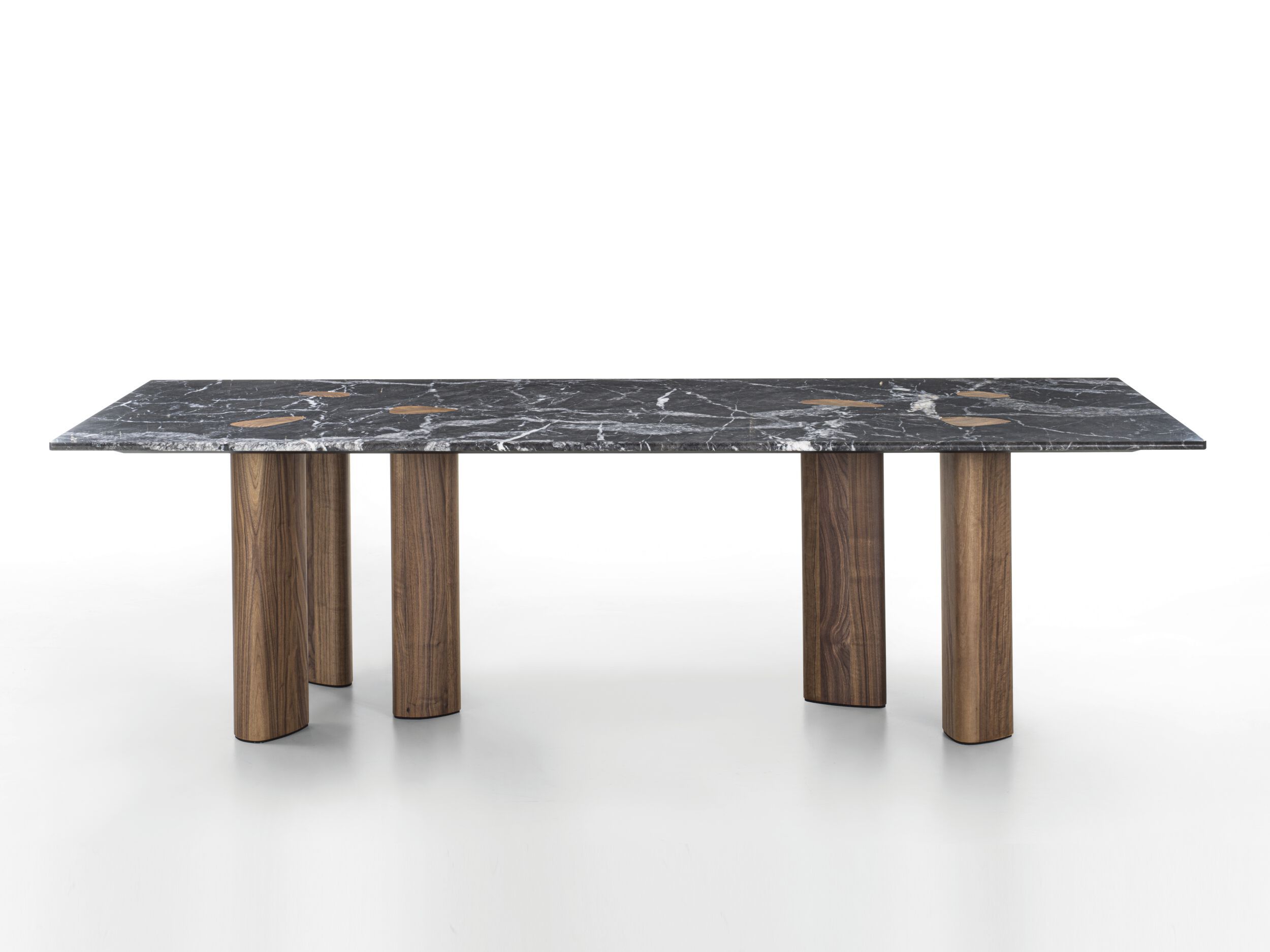 Прямоугольный обеденный стол из мрамора и грецкого ореха Porada двадцать четыре ARCH-00148826