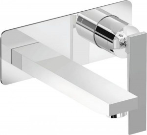 19056-010 Mariner Kepler, однорычажный смеситель для рак. из стены с донным клапаном "click clack", цвет хром