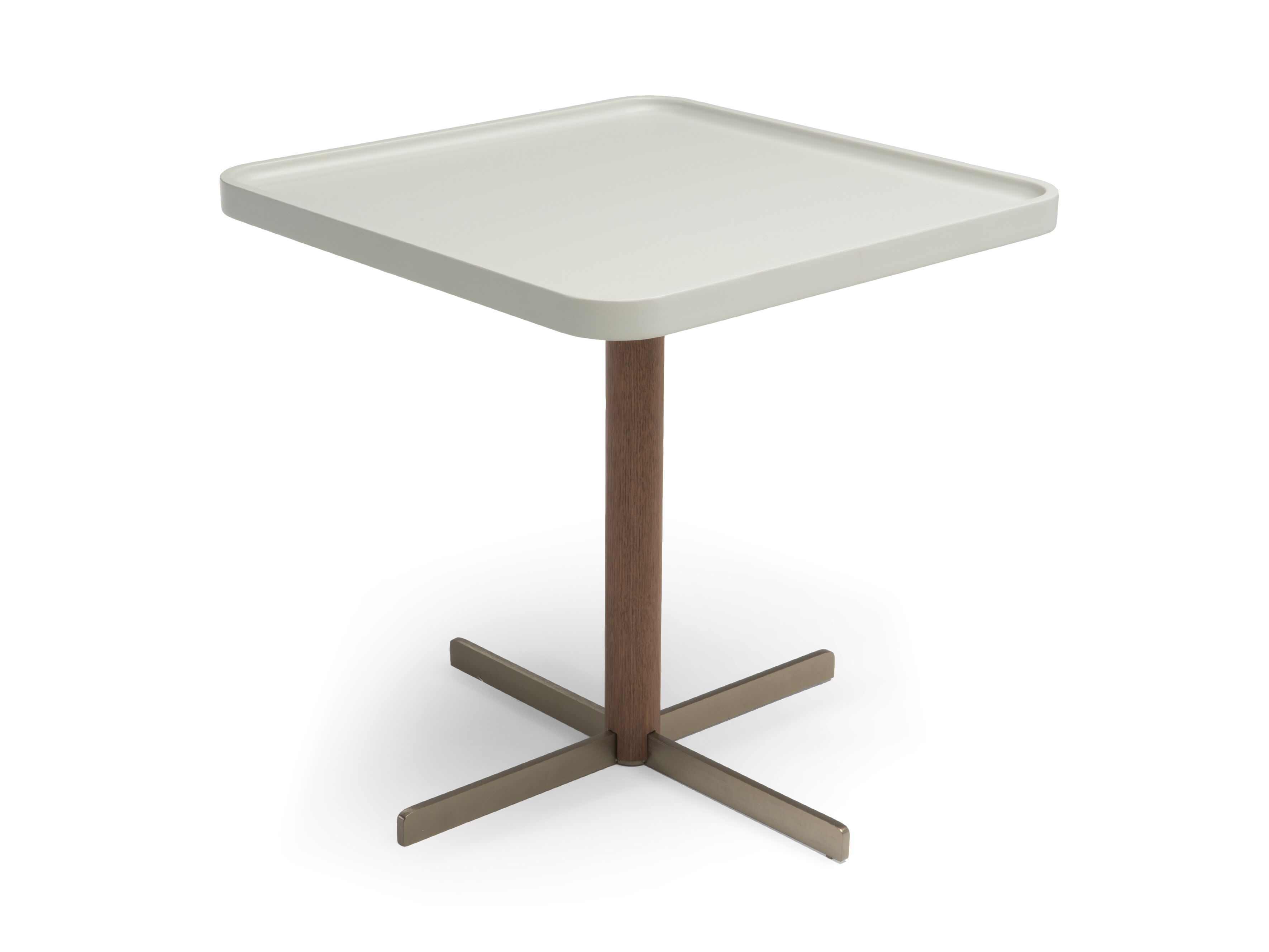 Высокий квадратный деревянный журнальный столик Natuzzi Italia Icon ARCH-00124973