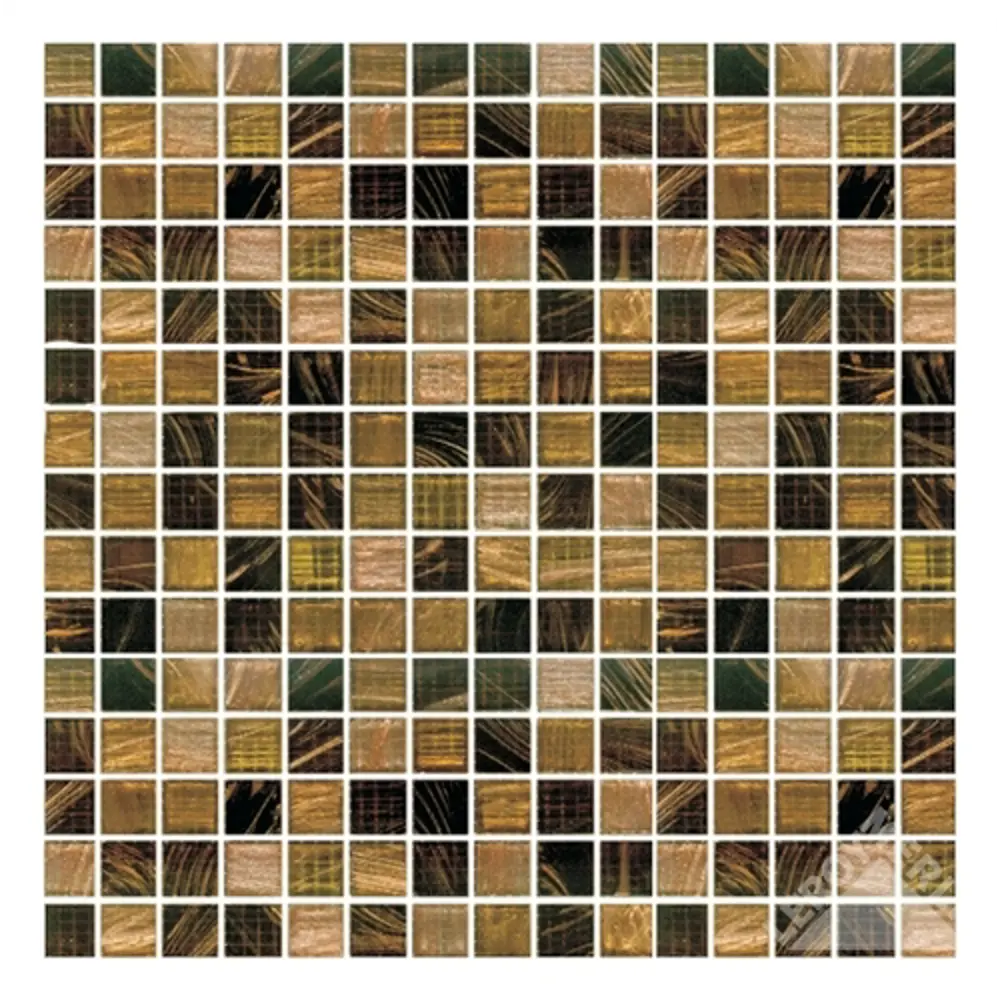 Мозаика стеклянная Саламандр G34, коричневая, 32,7х32,7 см, 1,07 м2 Santreyd STLM-2153838