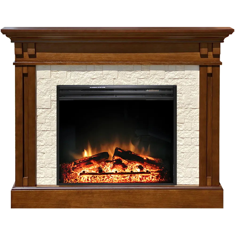 Каминокомплект Cambridge бежевый с электроочагом Jupiter ROYAL FLAME STLM-2150360