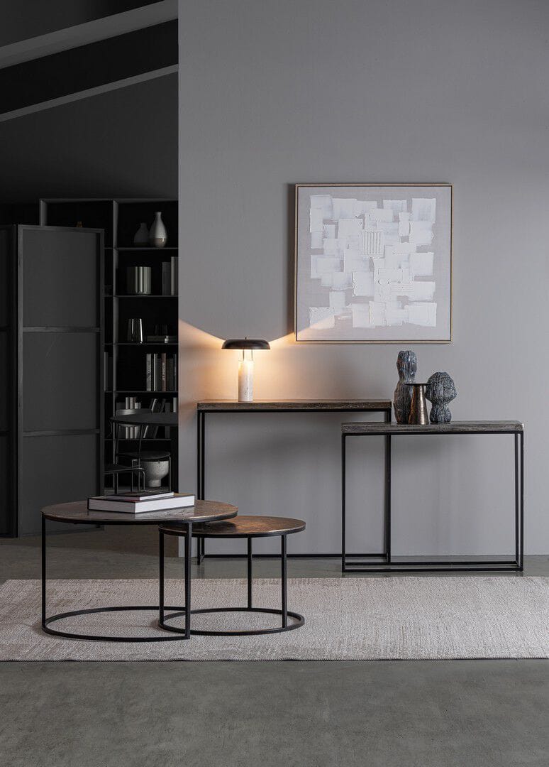 Набор из двух металлических круглых столиков BIZZOTTO AMIRA ARCH-00066497 - Вид №2