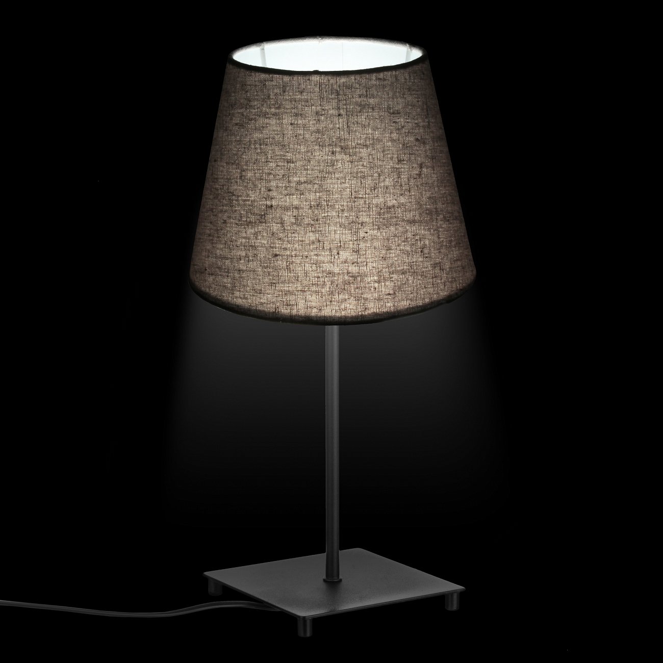 Настольная лампа с сиреневым абажуром черная TLL.201.01.01.BL+CL1.T004 33 ИДЕИ ИНТЕРЬЕРНЫЕ, КЛАССИЧЕСКИЕ 00-3973754 Фиолетовый;черный Santreyd  - Вид №1