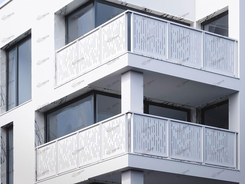 FARAONE Алюминиевый парапет с панелями из микроперфорированного листового металла Olimpia sun-id-1486110