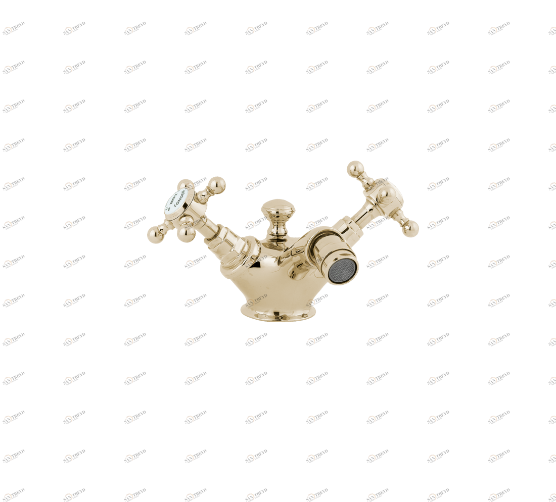 Gentry Home Смеситель для раковины мостик на 2 отверстия 200мм Mayfair Incalux GH102821