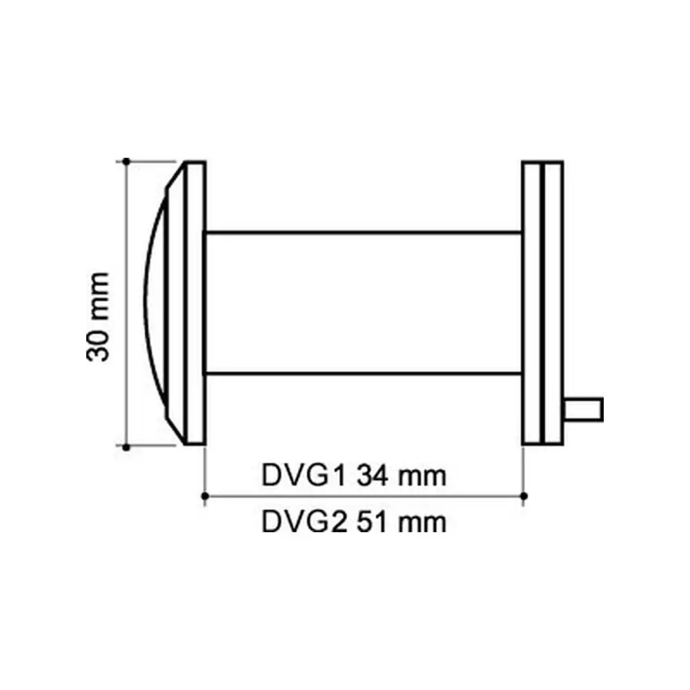 Дверной глазок Armadillo с обзором 200° для максимальной безопасности 18123084 STLM-0009493 - Вид №4