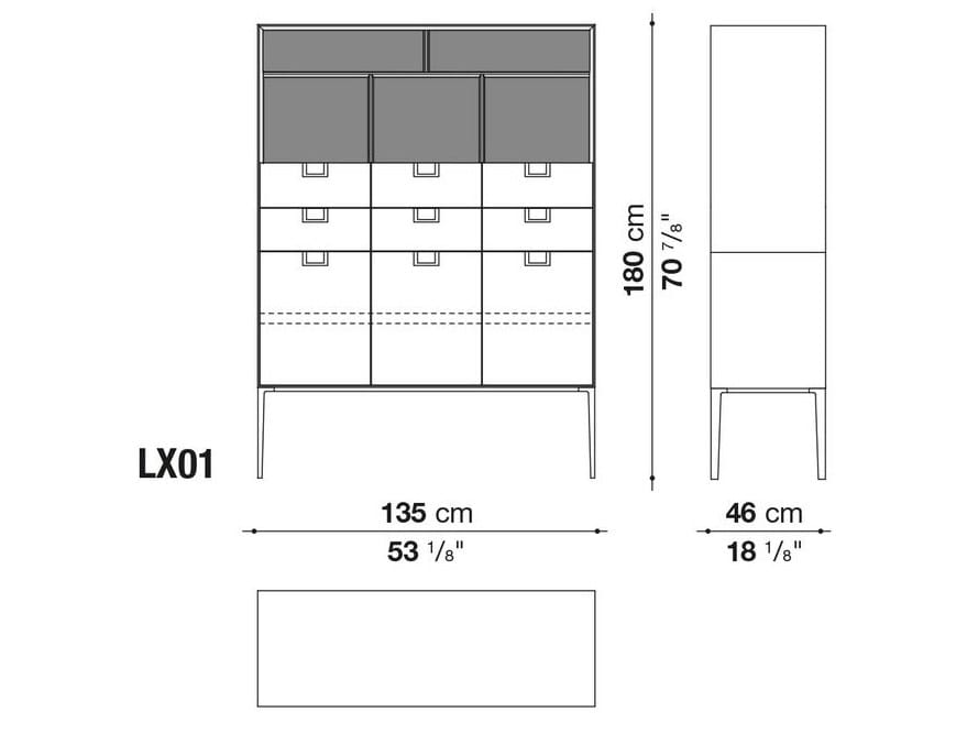 Шкаф с распашными дверцами Maxalto ARCH-00135777 - Вид №4