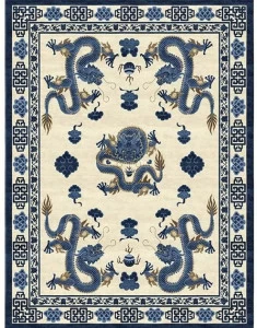Tapis Rouge Прямоугольный коврик ручной работы Chinoiserie Tr1363