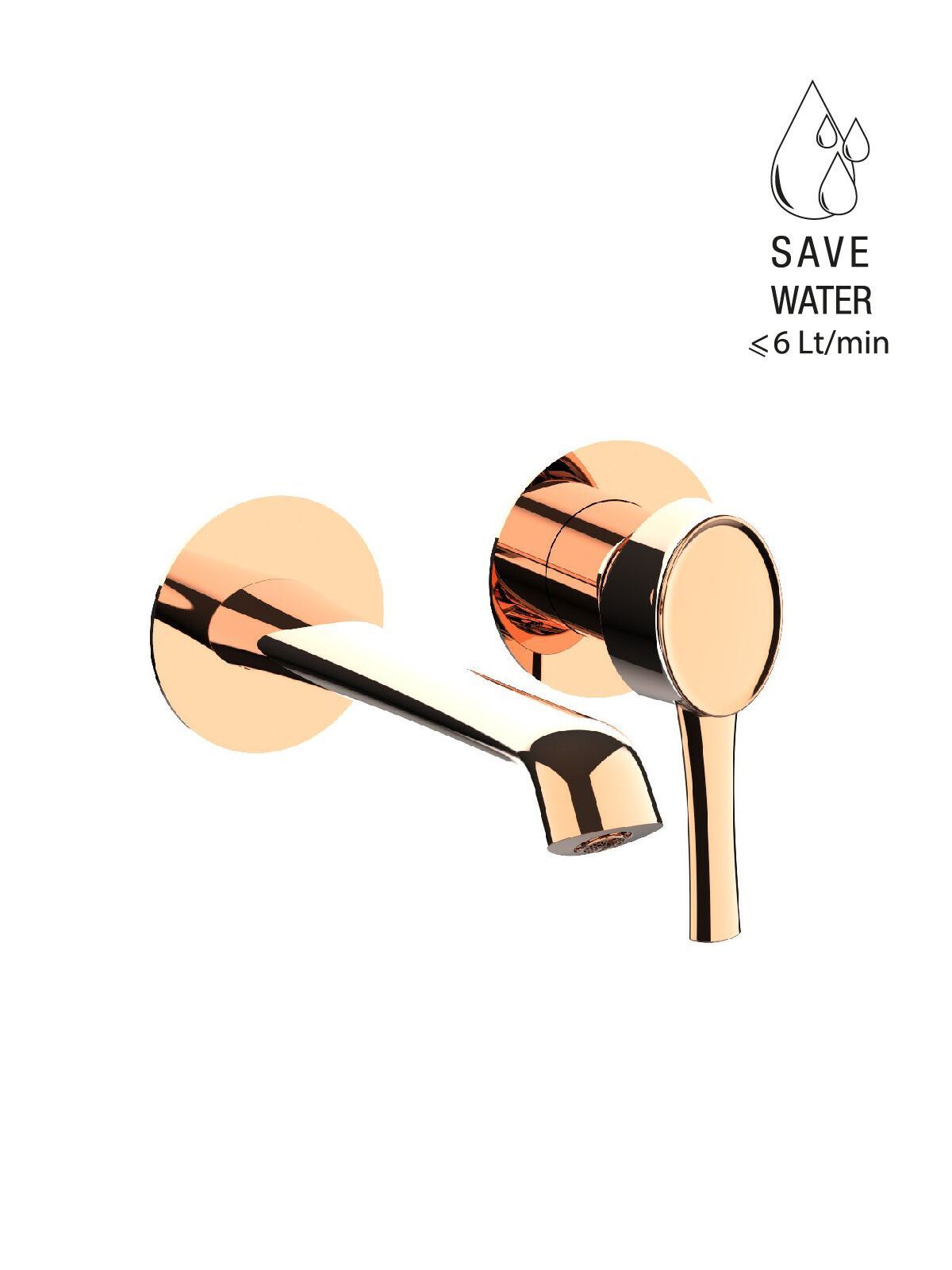 Однорычажный настенный смеситель для раковины без слива Rubinetterie Frattini Delizia ARCH-00051706 - Вид №4