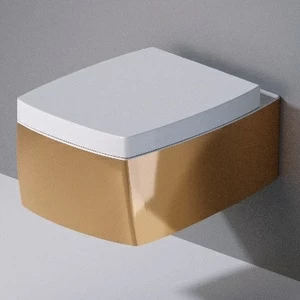 S521250 Подвесной унитаз настенный Золотистый A. e T. Italia SQUARE Италия