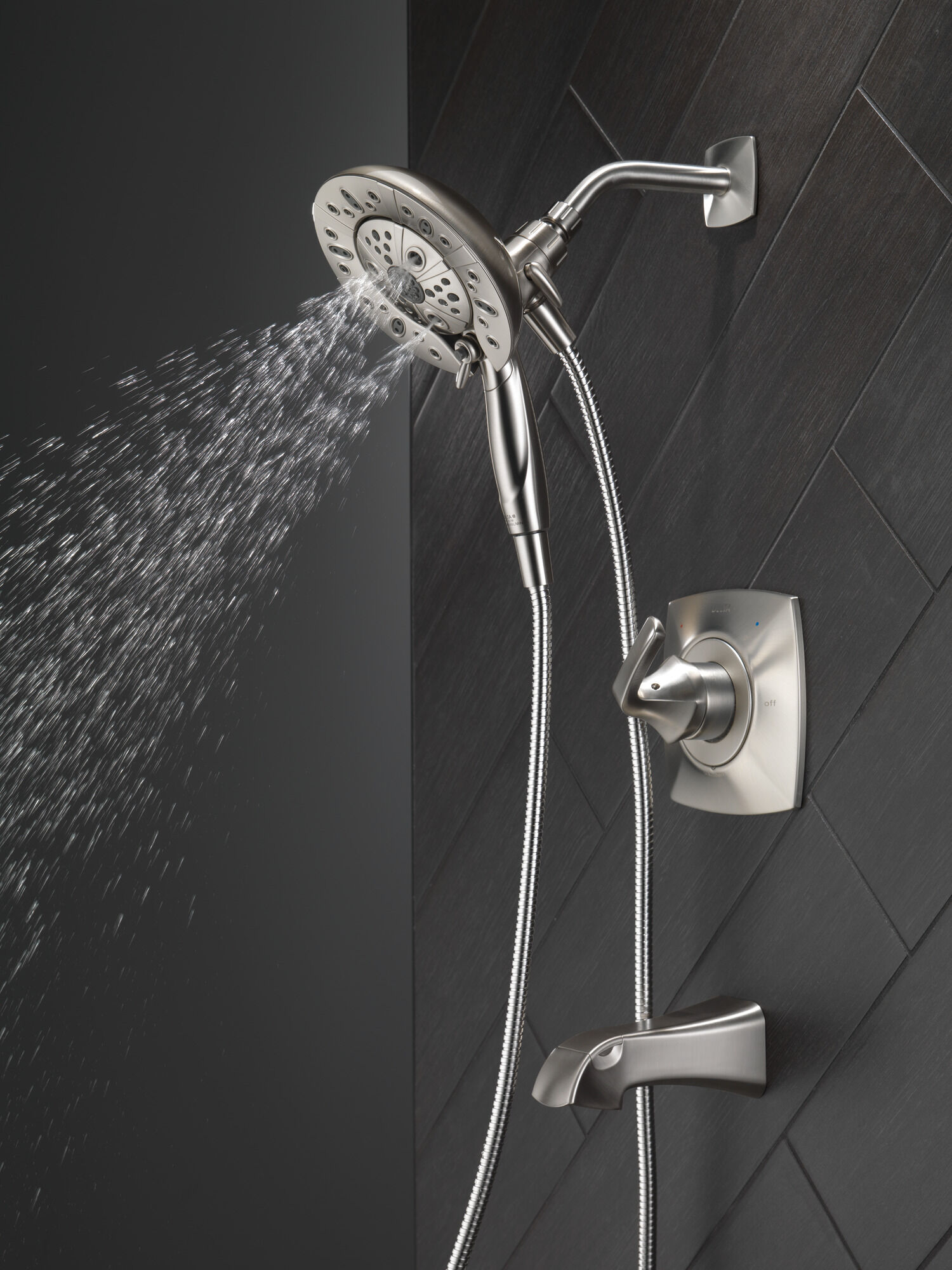 Монитор (R) для ванны и душа серии 14 с душем In2ition (R) - два в одном Delta Faucet 144789-SP-I - Вид №15