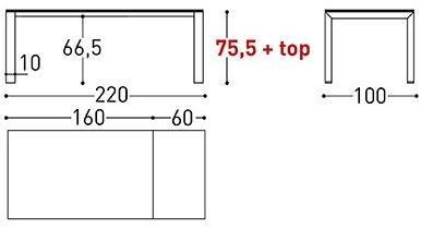 Varaschin Прямоугольный раздвижной стол из hpl Dolmen sun-id-1433935 - Вид №10