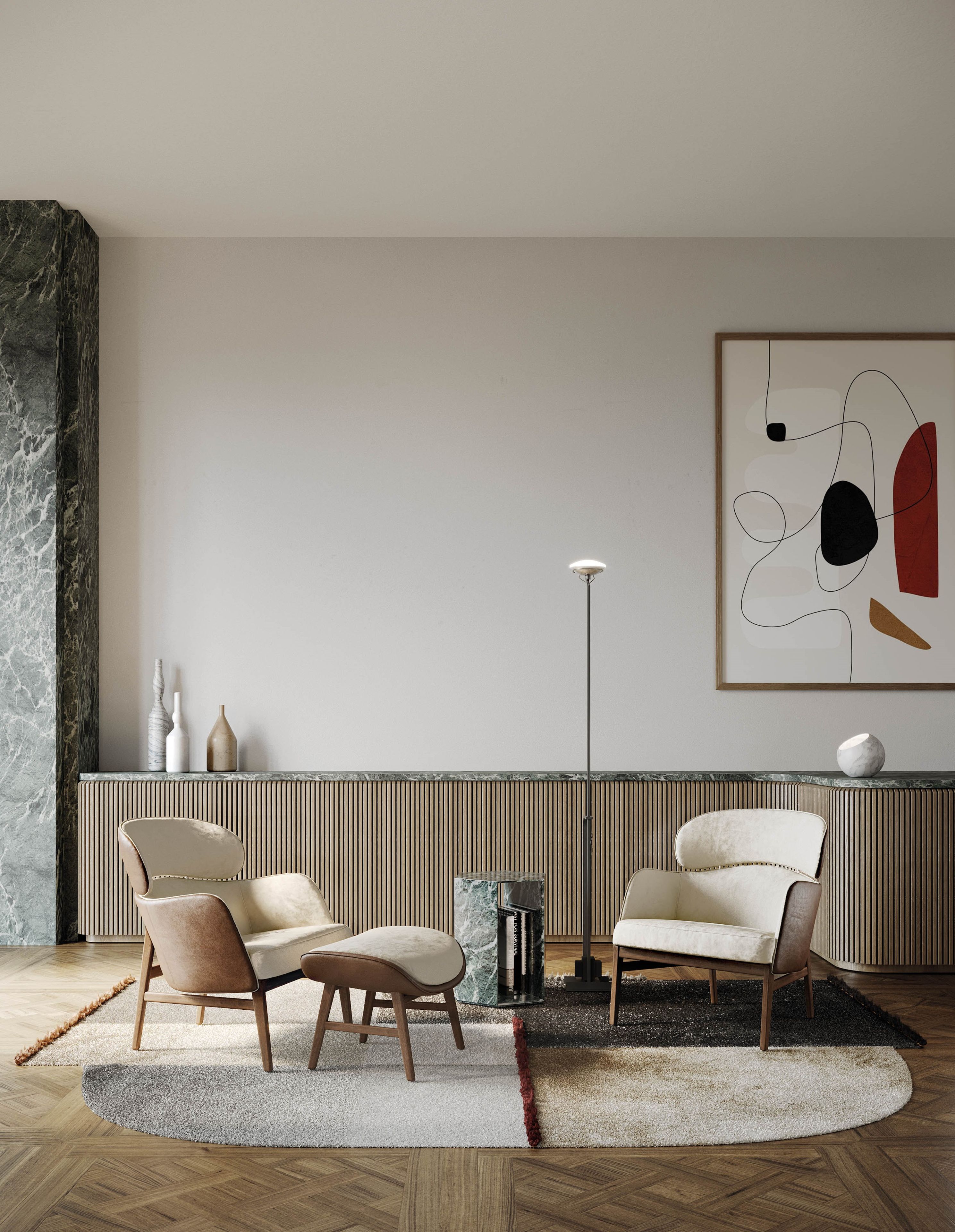 Кожаная подставка для ног Capital Collection Dafne ARCH-00071584 - Вид №5