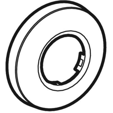 854.187.11.1 Стенная розетка Geberit, плоская Geberit  - Вид №1