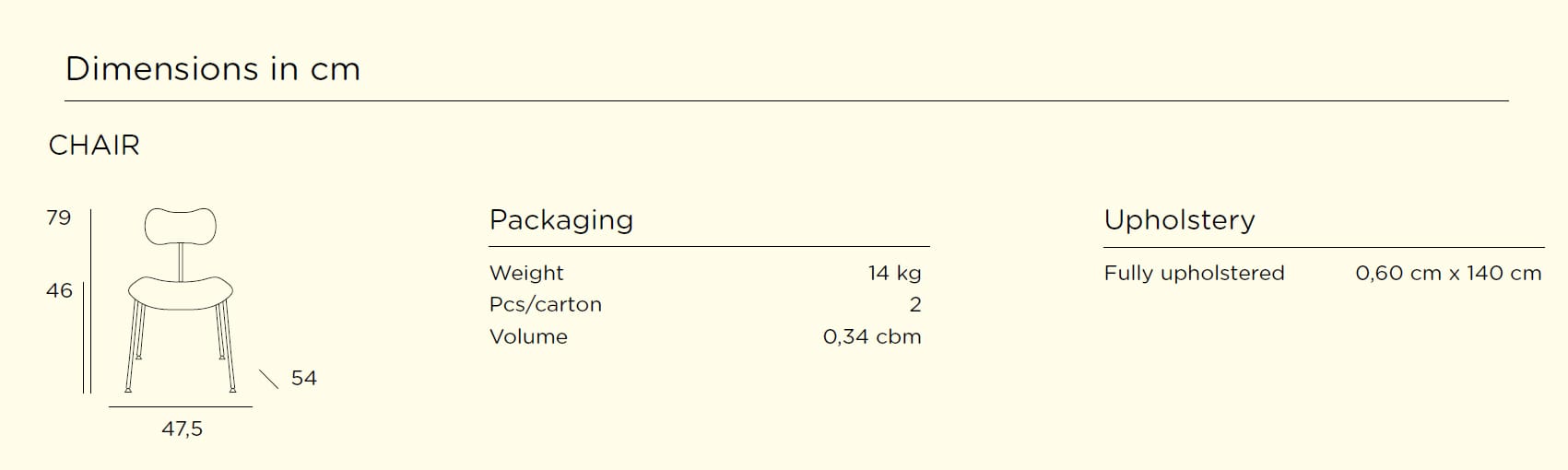 Мягкий стул из ткани JOB’S Nod ARCH-00152732 - Вид №12