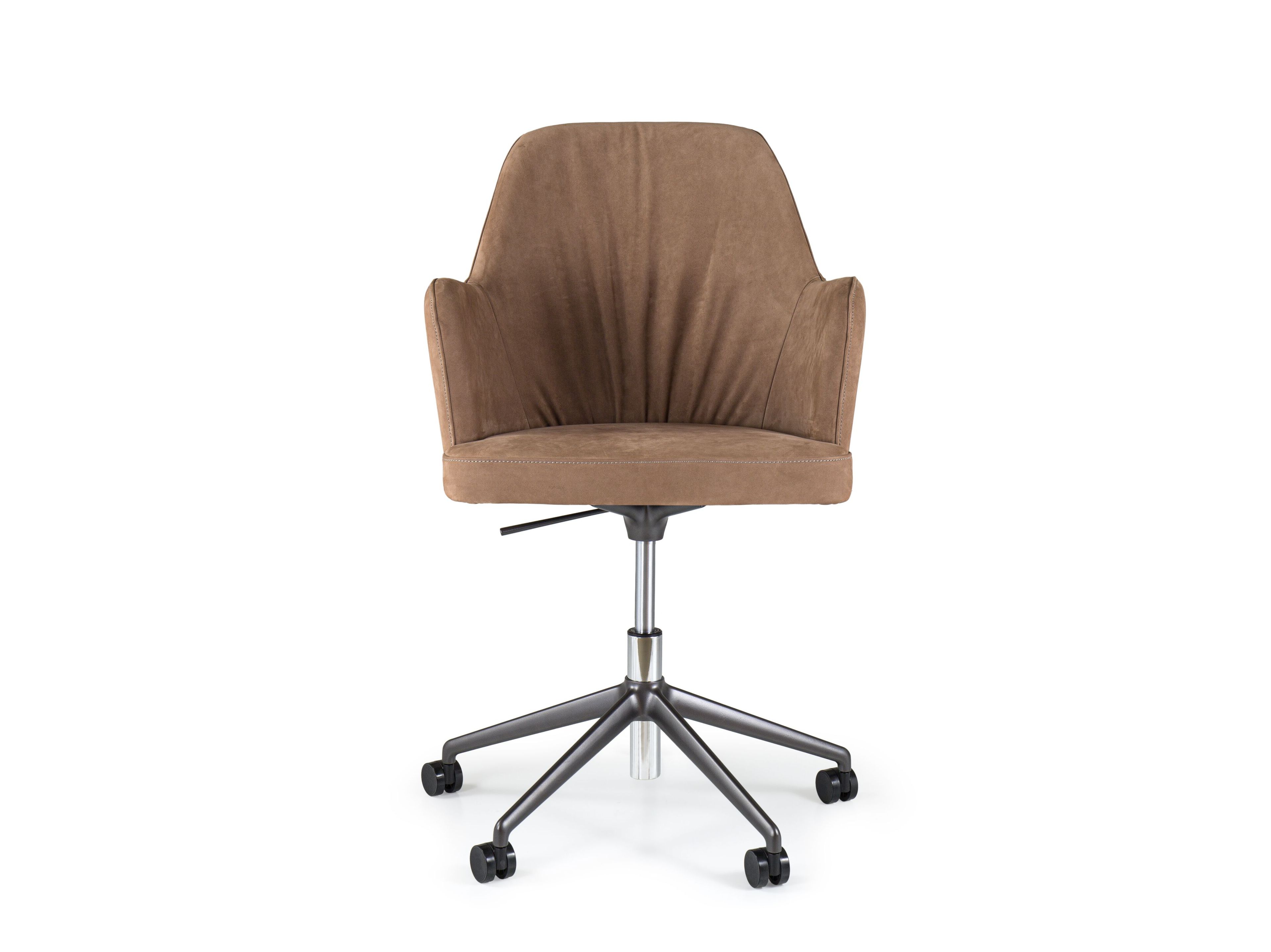 5-спицевое кожаное вращающееся офисное кресло с колесами Borzalino ARCH-00151405 - Вид №2