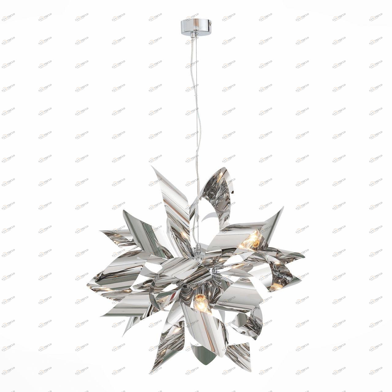 Дизайнерская подвесная люстра ST Luce Spiraglio SL453.103.06 хром ST LUCE ДИЗАЙНЕРСКИЕ 108703 Хром 