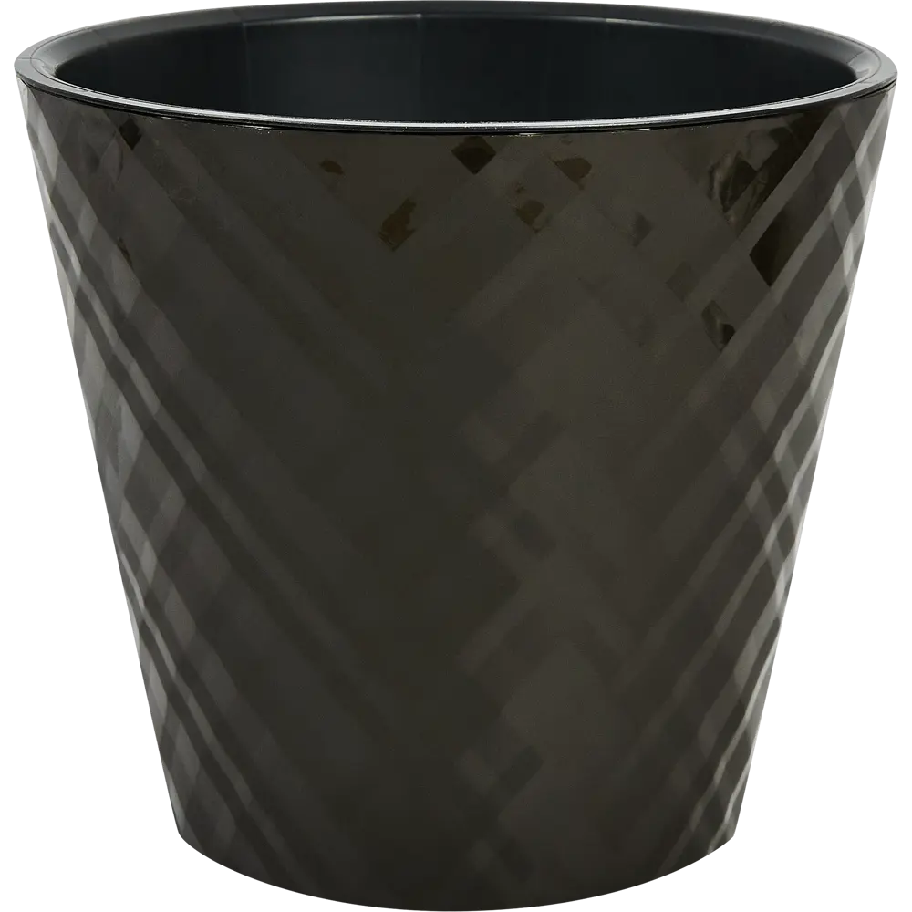 Горшок цветочный Ingreen Manhattan ø16 h14.5 см v1.6 л пластик коричневый STLM-2117091