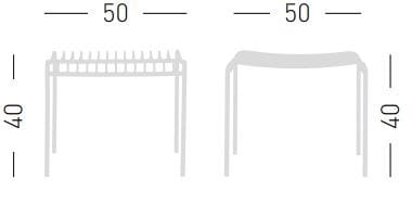Металлическая квадратная Садовая подставка для ног GABER Amitha ARCH-00132762 - Вид №2