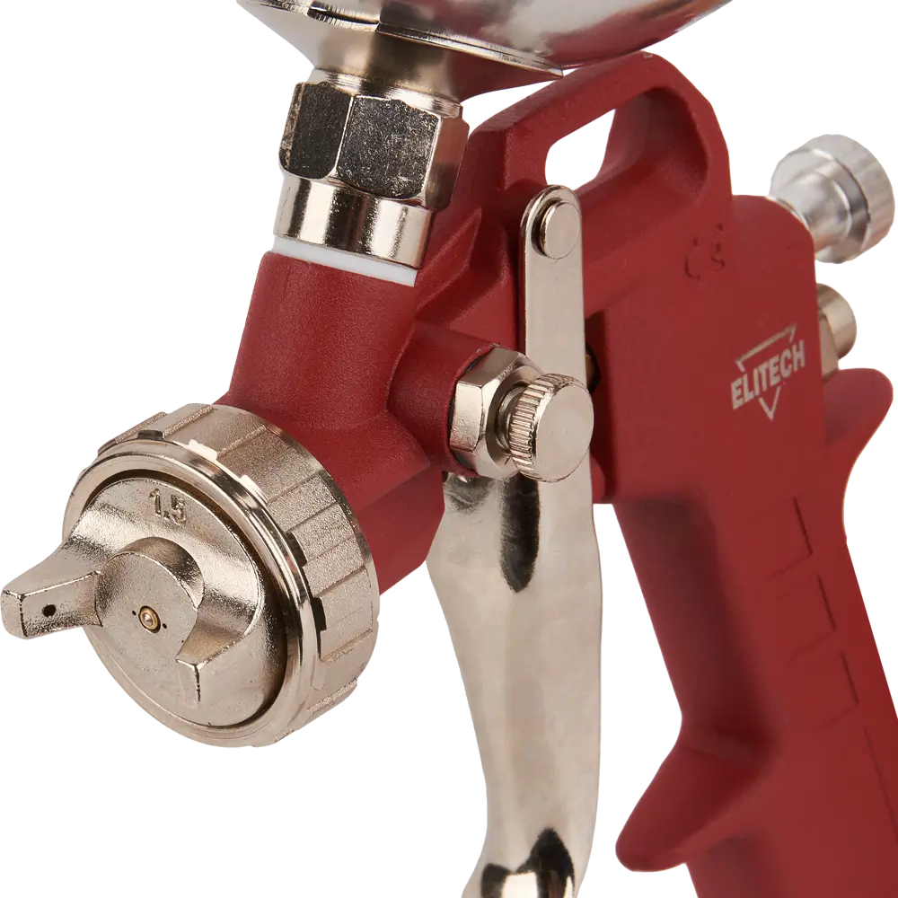 Пневматический краскораспылитель Elitech с металлическим бачком 84552392 STLM-0051859 - Вид №2